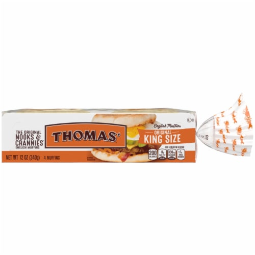 Thomas' Original King Size English Muffins Perspective: bottom