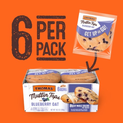 Thomas' Blueberry Oat Muffin Tops Perspective: bottom
