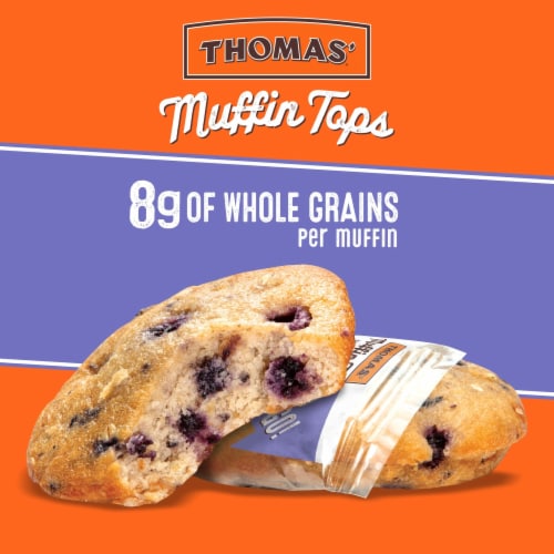 Thomas' Blueberry Oat Muffin Tops Perspective: bottom