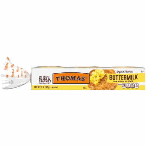 Thomas' Buttermilk English Muffins Perspective: bottom