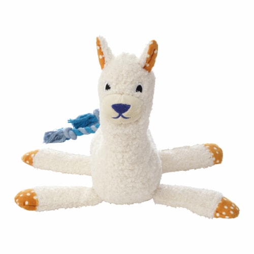 Manhattan Pet Toy Shakers Salt Under Stuffed Llama Squeaker Dog Exercise Toy Perspective: bottom