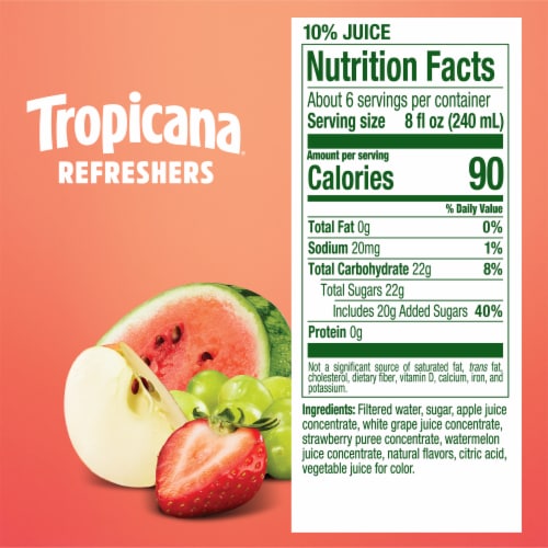 Tropicana Premium Drinks, Strawberry Watermelon Perspective: bottom