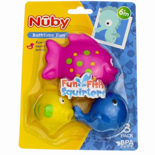Nuby Fun Fish Squirters, 6m+, 3 Ct Perspective: bottom
