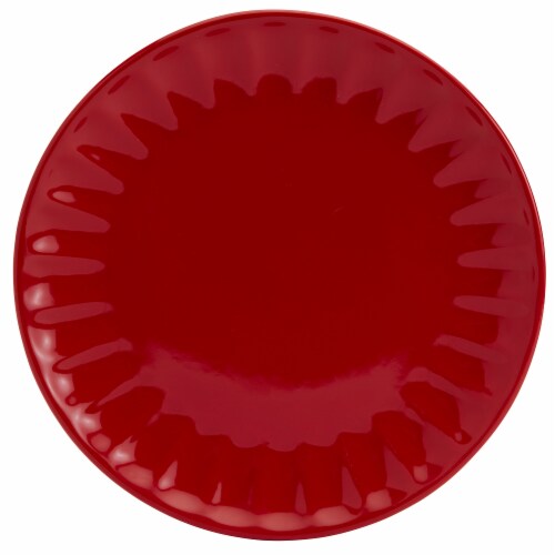 Mason Craft and More Stoneware Cafe Dinnerware Set - Red Perspective: bottom
