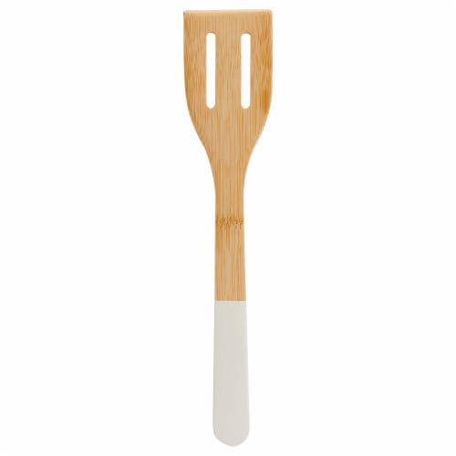 Tabletops Unlimited Mason Craft and More Stoneware and Bamboo Caffe Tub of Tools - White Perspective: bottom