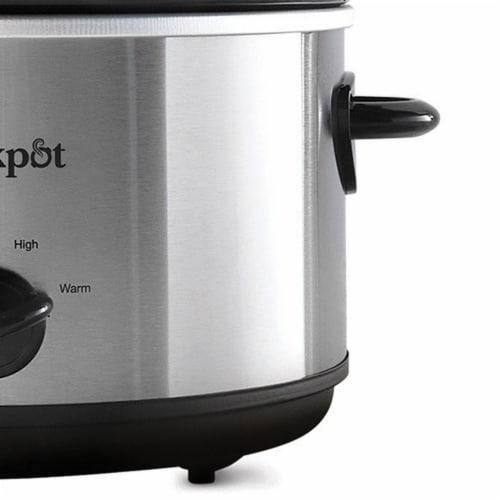 Crock-Pot® 4.5 Quart Manual Slow Cooker Stainless Steel Perspective: bottom