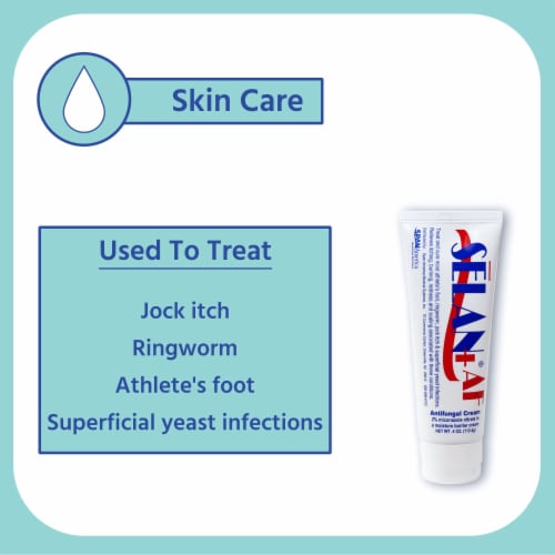 Selan AF 2% Miconazole Nitrate / Dimethicone / Zinc Oxide Cream Antifungal 4 oz. Tube Perspective: bottom