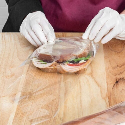 1000 Deli And Bakery Wrap Plastic Sheets 18x18 Food Wrapping Sandwiches Cookies Perspective: bottom