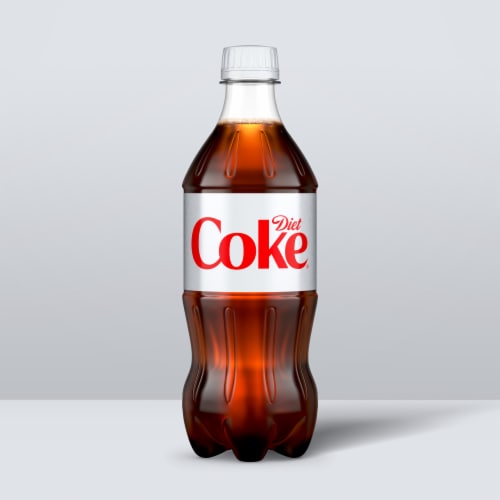 Diet Coke® Soda Bottle Perspective: bottom
