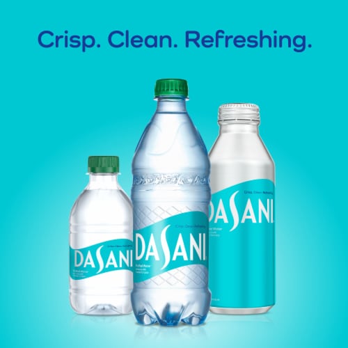 Dasani Purified Water Bottle Perspective: bottom
