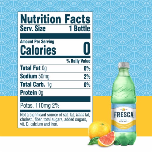 Fresca® Grapefruit Citrus Caffeine Free Soda Bottle Perspective: bottom