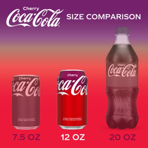 Coca-Cola® Cherry Soda Cans Perspective: bottom