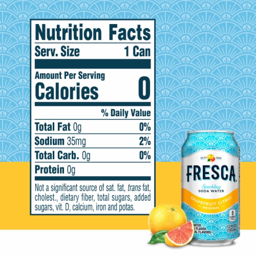 Fresca® Grapefruit Citrus Caffeine Free Soda Cans Perspective: bottom