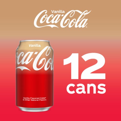 Coca-Cola® Vanilla Soda Cans Perspective: bottom
