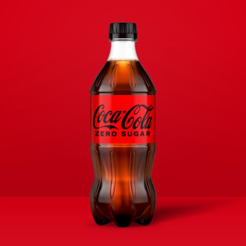 Coca-Cola® Zero Sugar Soda Bottle Perspective: bottom