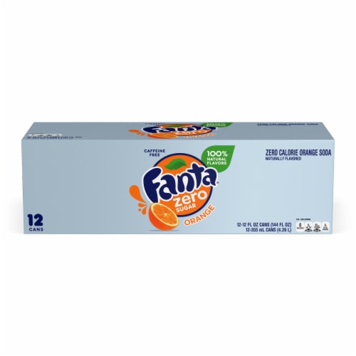 Fanta® Orange Caffeine Free Soda Can Perspective: bottom