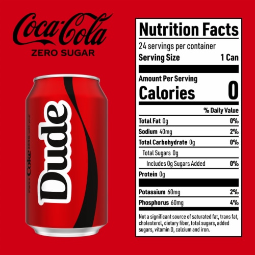 Coca-Cola Zero Sugar Soda Cans Perspective: bottom