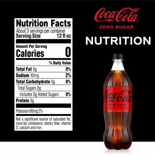 Coca-Cola® Zero Sugar Soda Bottle Perspective: bottom
