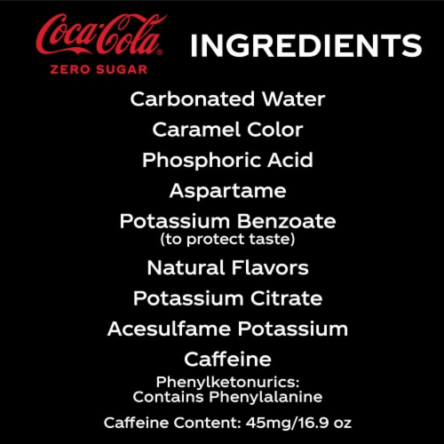 Coca-Cola® Zero Sugar Soda Bottles Perspective: bottom