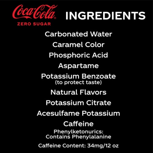 Coca-Cola® Zero Sugar Soda Cans Perspective: bottom
