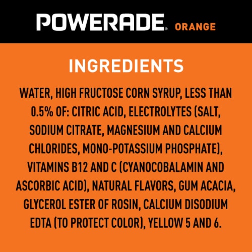 Powerade® Orange Sports Drink Multipack Bottles, 8 bottles / 20 fl oz