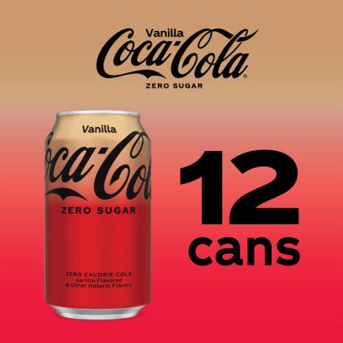 Coca-Cola® Zero Sugar Vanilla Soda Can Perspective: bottom