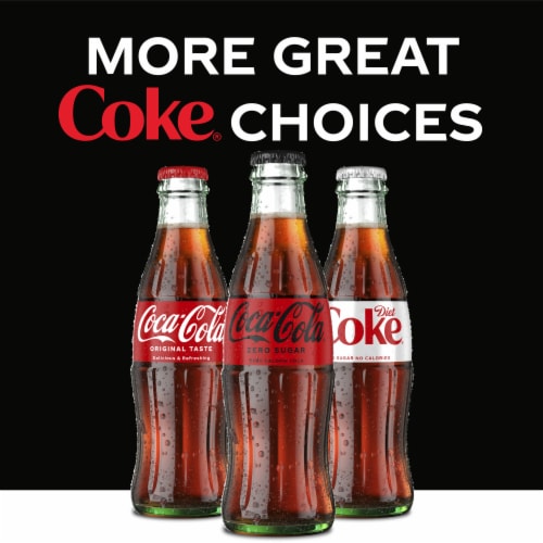 Coca-Cola® Zero Sugar Diet Soda Bottles Perspective: bottom