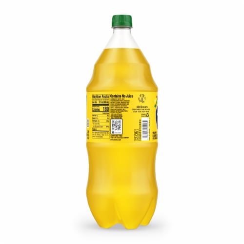 Fanta® Pineapple Caffeine Free Soda Bottle Perspective: bottom