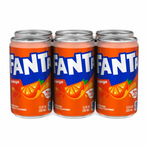 Fanta® Orange Caffeine Free Soda Cans Perspective: bottom