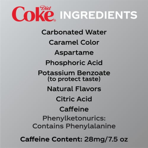 Diet Coke® Zero Sugar Soda Mini Cans Perspective: bottom
