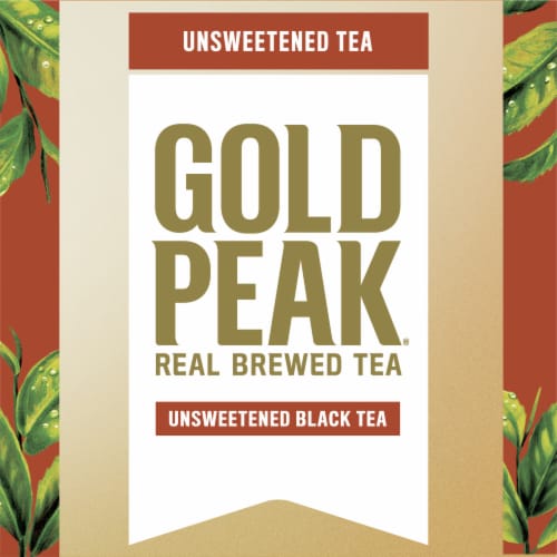 Gold Peak Unsweetened Black Iced Tea Drink Perspective: bottom