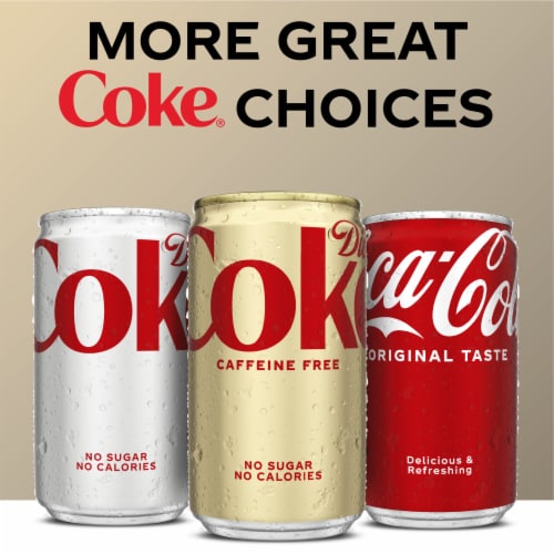 Diet Coke® Caffeine Free Soda Mini Cans Perspective: bottom