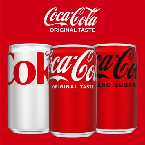 Coca-Cola Original Taste Mini Soda Can Perspective: bottom