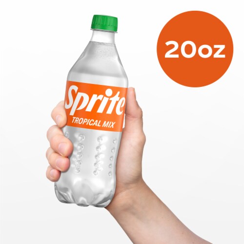 Sprite® Tropical Mix Lemon Lime and Tropical Fruit Caffeine Free Soda Bottle Perspective: bottom