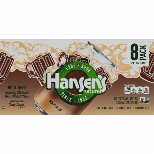 Hansen's Root Beer Soda Perspective: bottom
