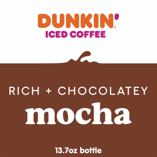 Dunkin' Mocha Iced Coffee Bottle Perspective: bottom