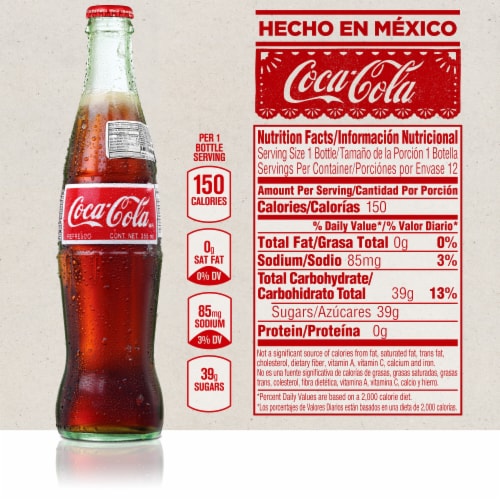 Coca-Cola® Mexican Soda Bottles Perspective: bottom