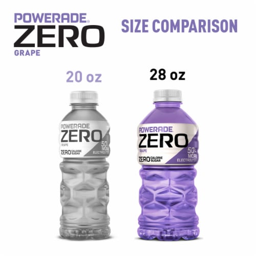 Powerade® Zero Sugar Purple Grape Sports Drink Bottle Perspective: bottom