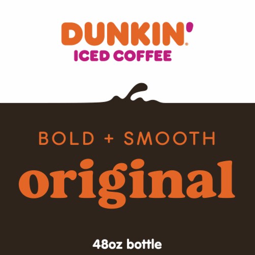 Dunkin' Original Iced Coffee Bottle Perspective: bottom