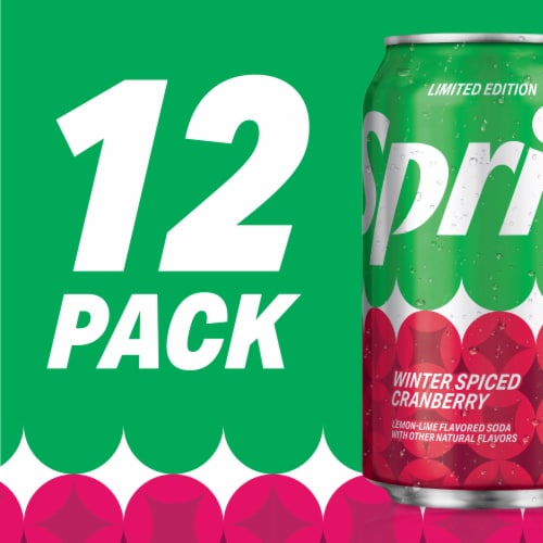 Sprite® Winter Spiced Cranberry Soda Cans Perspective: bottom