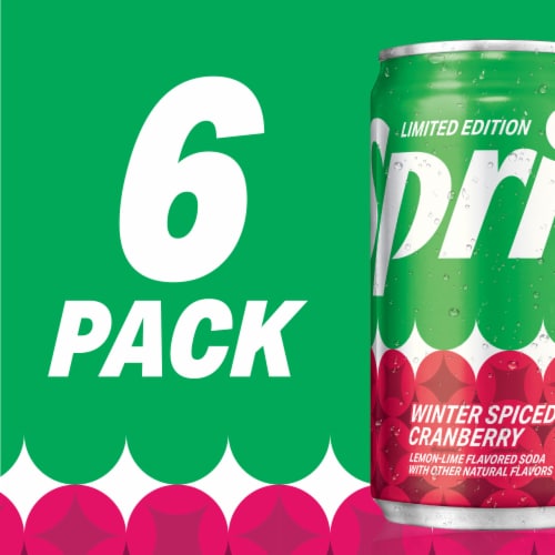 Sprite® Winter Spiced Cranberry Soda Mini Cans Perspective: bottom