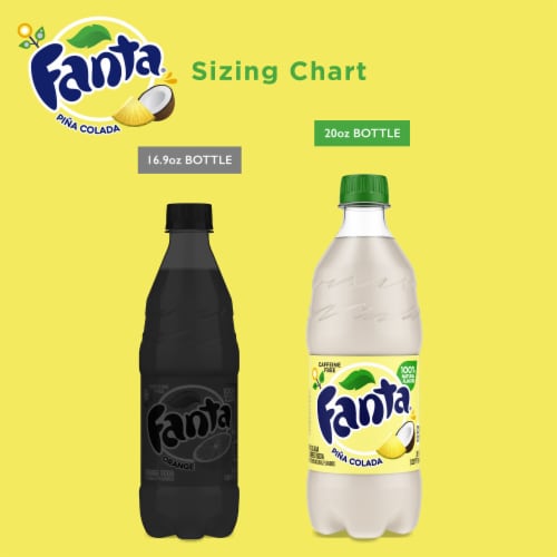 Fanta® Pina Colada Caffeine Free Soda Bottle Perspective: bottom