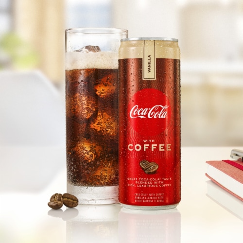 Coca-Cola® With Coffee Vanilla Soda Can Perspective: bottom