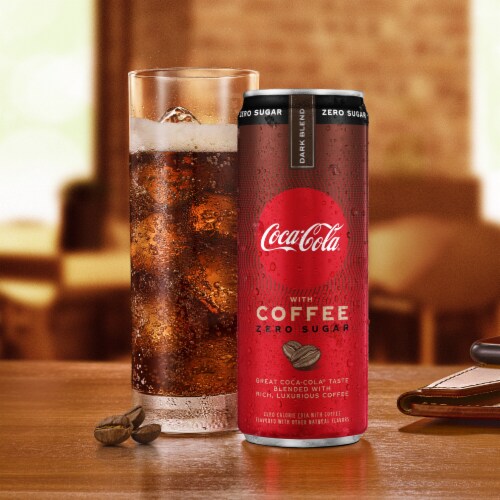 Coca-Cola® with Coffee Dark Blend Zero Sugar Cans Perspective: bottom
