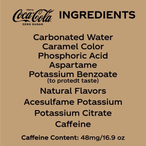 Coca-Cola® Zero Sugar Cherry Vanilla Soda Bottles Perspective: bottom