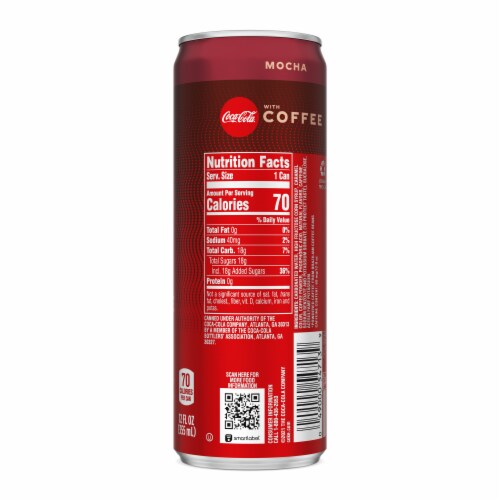 Coca-Cola® with Coffee Mocha Soda Can Perspective: bottom