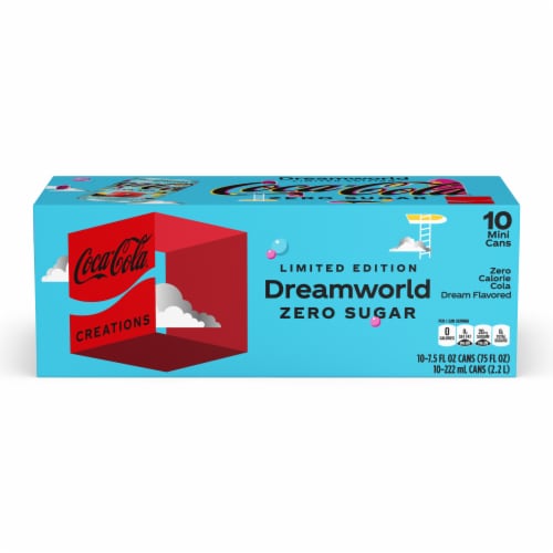Coca-Cola® Zero Sugar Dreamworld Soda Mini Cans Perspective: bottom