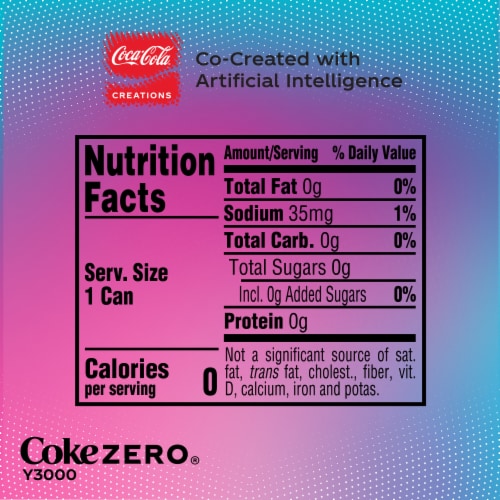 Coca-Cola® Zero Sugar Y3000 LIMITED TIME Soda Mini Cans Perspective: bottom