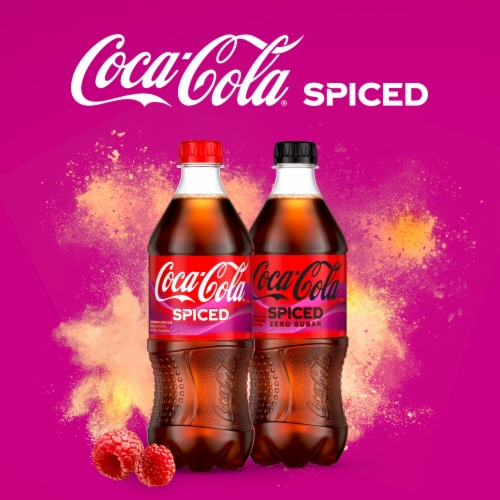Coca-Cola® Spiced Raspberry Soda Bottle Perspective: bottom