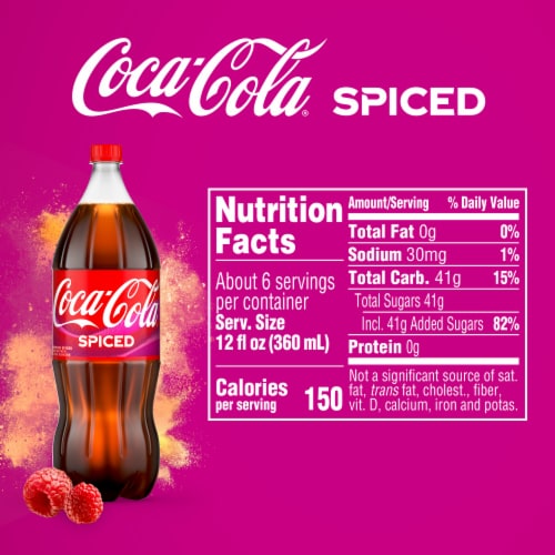 Coca-Cola® Spiced Raspberry Soda Bottle Perspective: bottom